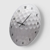 Golf Ball Wall klok met cijfers (Hoek)