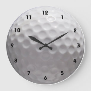 Golf Ball Wall klok met cijfers