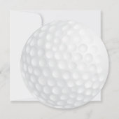 Golf Ball Wedding Invitation Kaart (Achterkant)