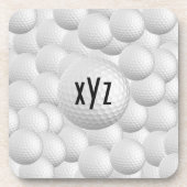 Golf Balls aangepaste onderzetters (Voorkant)