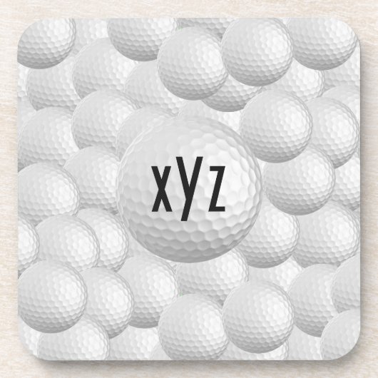 Golf Balls aangepaste onderzetters (Voorkant)