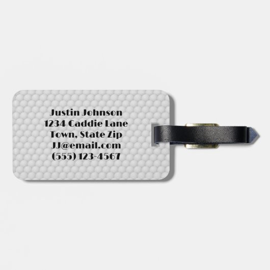 Golf Balls Abstract Design Bagagelabel (Achterkant horizontaal)