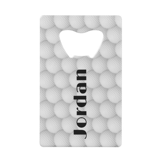 Golf Balls Abstract Design Bottle Open Kredietkaart Flessenopener (Voorkant)