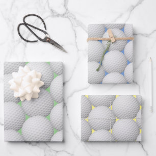 Golf Balls Abstract ontwerp — Papierset voor overv Inpakpapier Vel