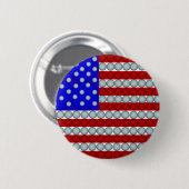 Golf Balls American Flag Round Button (Voorkant /achterkant)