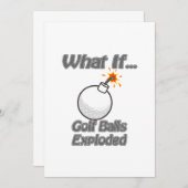 Golf Balls geëxplodeerd (Voorkant / Achterkant)