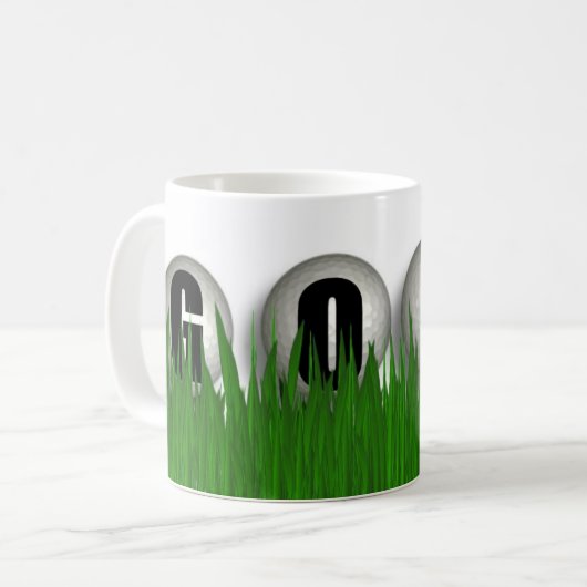 Golf Balls Golf Game Coffee Cup Mug (Devant gauche)