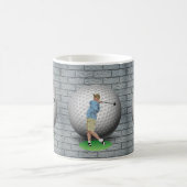 Golf Balls Golfer Mug (Centre)