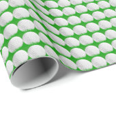 Golf Balls in Grass Pattern Cadeaupapier (Rol Hoek)