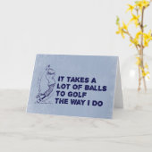 Golf Balls Kaart (Gele Bloem)