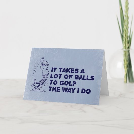 Golf Balls Kaart (Voorkant)