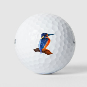 Golf Balls Kingfisher Print Golfballen