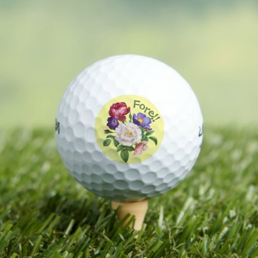 GOLF BALLS - Kleurrijk Floral Bouquet Design Golfballen (Insitu Shirt)