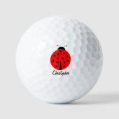 Golf Balls Ladybug Design Golfballen (Voorkant)