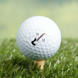 Golf Balls Monogrammed Elektrische Gitaar Design Golfballen