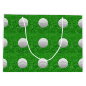 Golf Balls on Lawn Large Cadeauzakje (Achterkant)