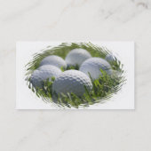 Golf Balls op een Visitekaartje (Achterkant)