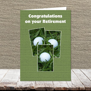 Golf Balls Retirement Kaart