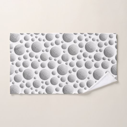 Golf Balls White Bad Handdoek (Handdoek)