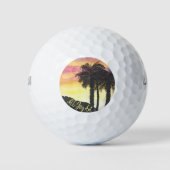 Golf Balls - "Woestijndromen" door All Joy Art Golfballen (Voorkant)