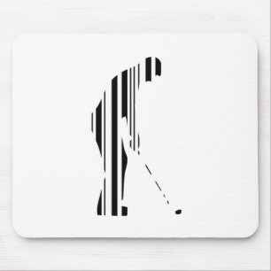 GOLF BAR CODE Golfer Golfing Sport Patroon Ontwerp Muismat