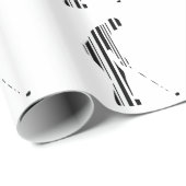 GOLF BAR CODE Golfer Golfing Sports Pattern Design Cadeaupapier (Rol Hoek)