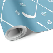 Golf Bat en blauwe achtergrond Cadeaupapier (Rol Hoek)