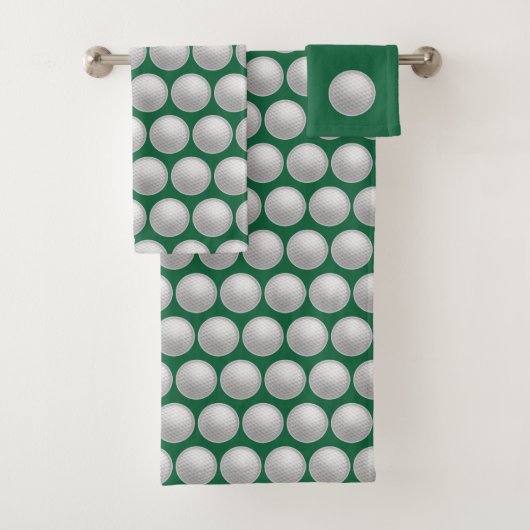 Golf Bathroom Towel Set Gift (En situation)