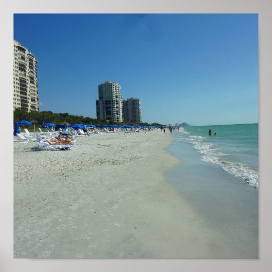 Golf Beach Napels, Florida Poster (Voorkant)