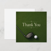 Golf bedankkaart (Voorkant / Achterkant)