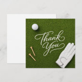 Golf bedankkaart (Voorkant / Achterkant)