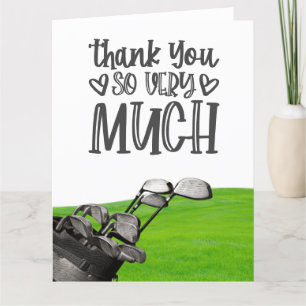 Golf bedankt je zo voor je golfer-briefkaart