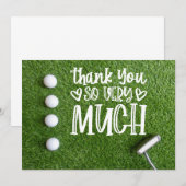 Golf bedankt je zoveel met golfbal op groen (Voorkant / Achterkant)