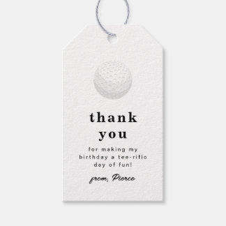 Golf Bedankt Label Cadeaulabel