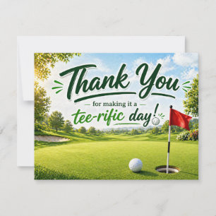 Golf Bedankt voor een fantastische dag