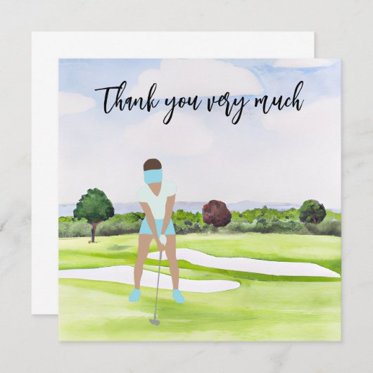 Golf Bedankt voor je golfer (Voorkant / Achterkant)