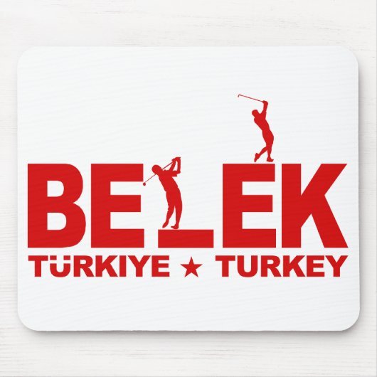 GOLF BELEK mousepad - rood Muismat (Voorkant)