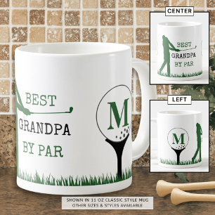 Golf BEST GRANDPA PAR PAR Monogram Coffee Mug