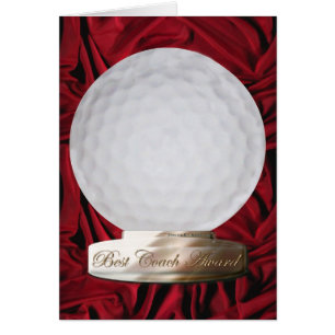 Golf Beste coach Award Kaart