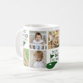 Golf BESTE DAD VAN PAR 7 Foto Collage Koffiemok (Voorkant links)