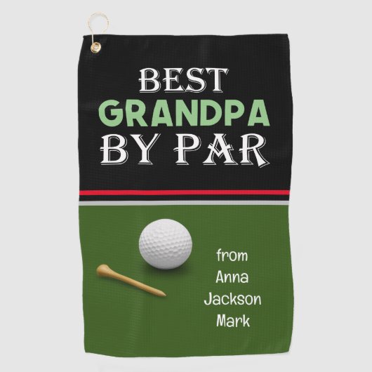 Golf beste opa door par voor opa golfhanddoek (Voorkant)