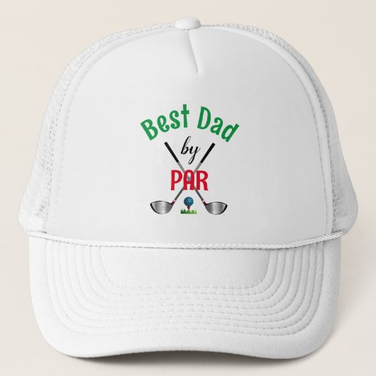 GOLF Beste Pap van PAR, Cool Golf Trucker Pet (Voorkant)