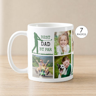 Golf BESTE PAPA MET PAR 7 Fotocollage Koffiemok