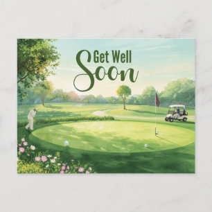 Golf Beterschap Golfer Briefkaart