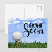 Golf Beterschap Golfer  Briefkaart (Voorkant / Achterkant)