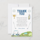 Golf Birthday Bedankkaart (Voorkant)