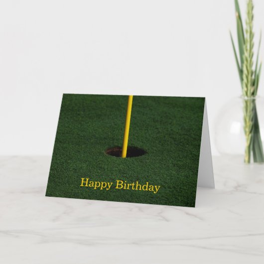 Golf Birthday Card Kaart (Voorkant)