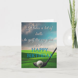 Golf Birthday Card Kaart