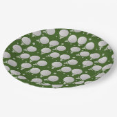 Golf Birthday Party Pattern Papieren Bordje (Gekanteld)