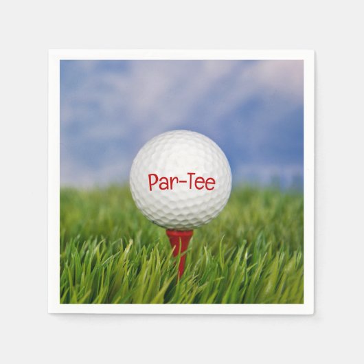 Golf Birthday Party Servet (Voorkant)
